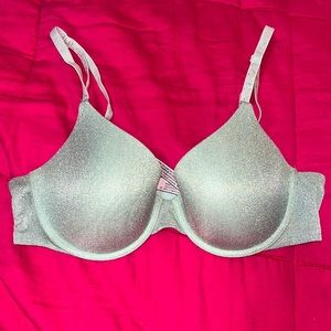 light green glitter bra